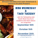 Wing Wednesday and Taco Tuesday Flyer on October 15, 2024